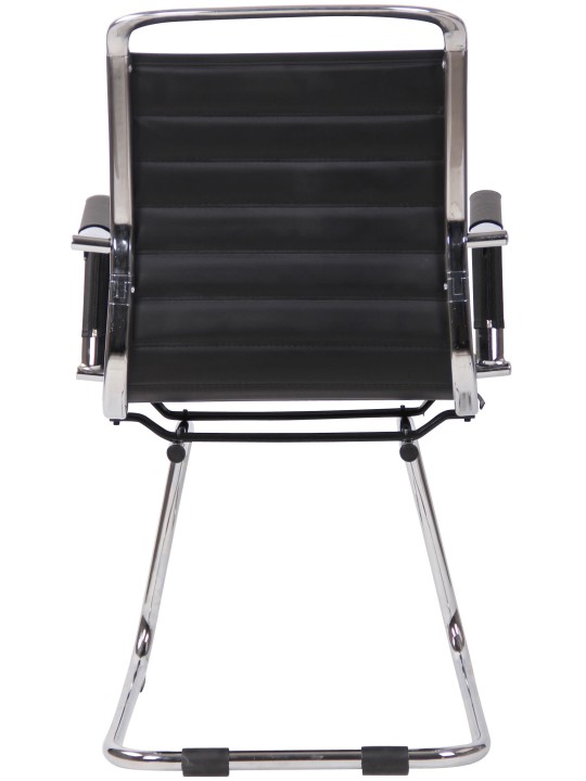 Sada 2 návštevníckych stoličiek Balve z umelej kože, čierna