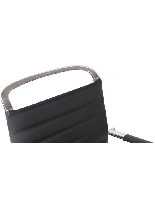 Sada 2 návštevníckych stoličiek Balve z umelej kože, čierna