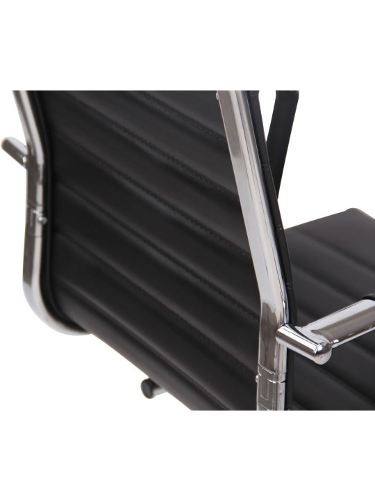 Sada 2 návštevníckych stoličiek Balve z umelej kože, čierna