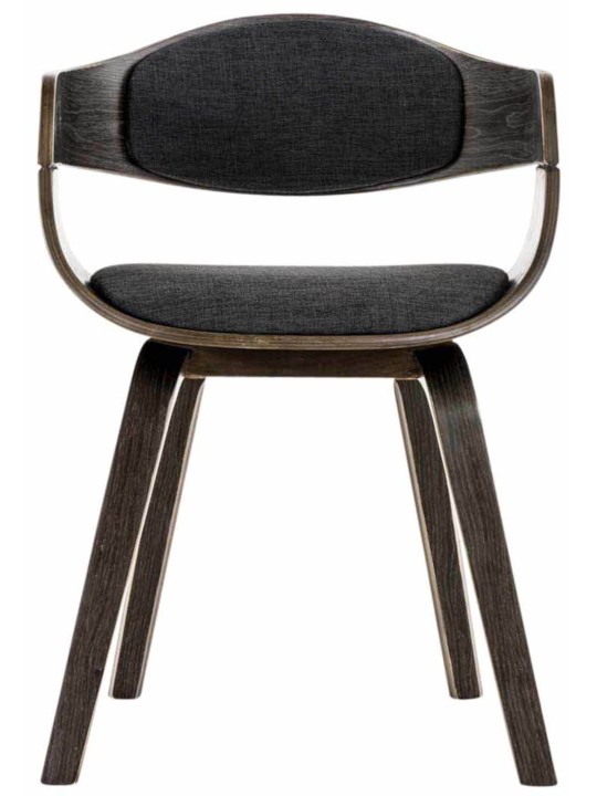 Sada 2 stoličiek látka Kingston, sivá/tmavosivá