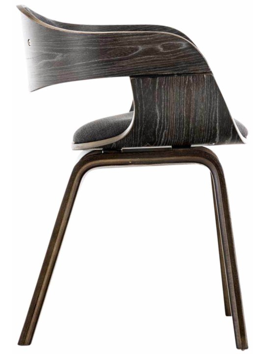 Sada 2 stoličiek látka Kingston, sivá/tmavosivá