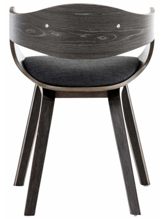 Sada 2 stoličiek látka Kingston, sivá/tmavosivá