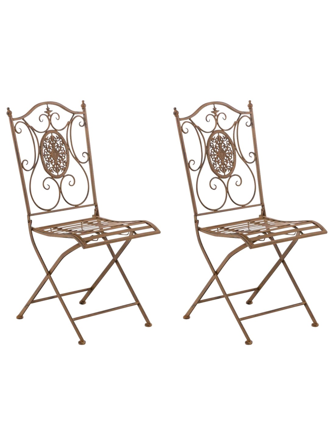 Sada 2 stoličiek Sibell, antická hnedá