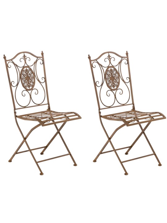 Sada 2 stoličiek Sibell, antická hnedá