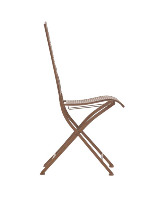 Sada 2 záhradných stoličiek Kiran, antická hnedá