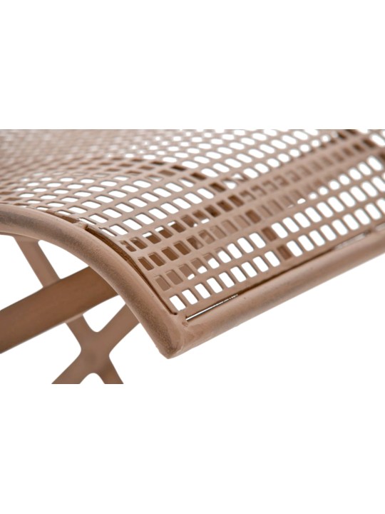 Sada 2 záhradných stoličiek Kiran, antická hnedá