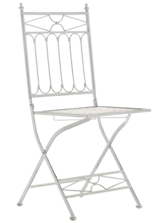 Sada 2 skladacích stoličiek Asina, antická biela