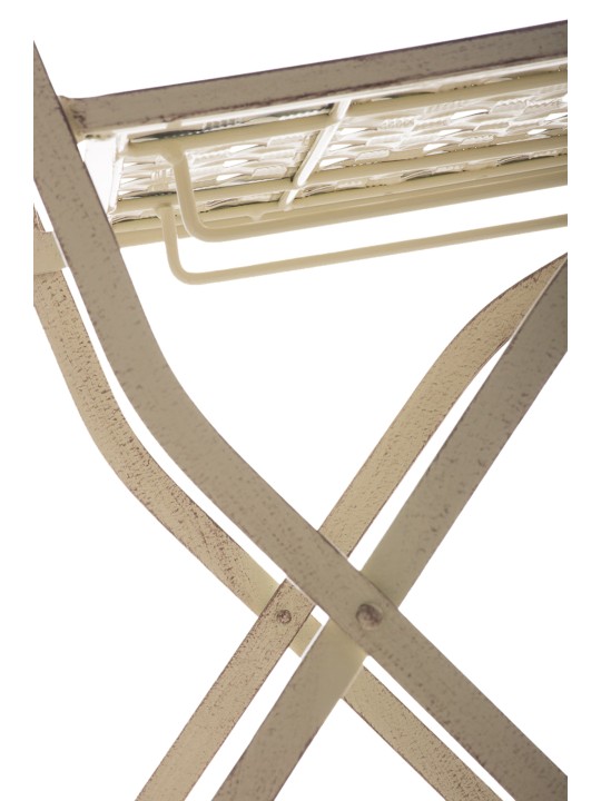 Sada 2 skladacích stoličiek Asina, antická krémová