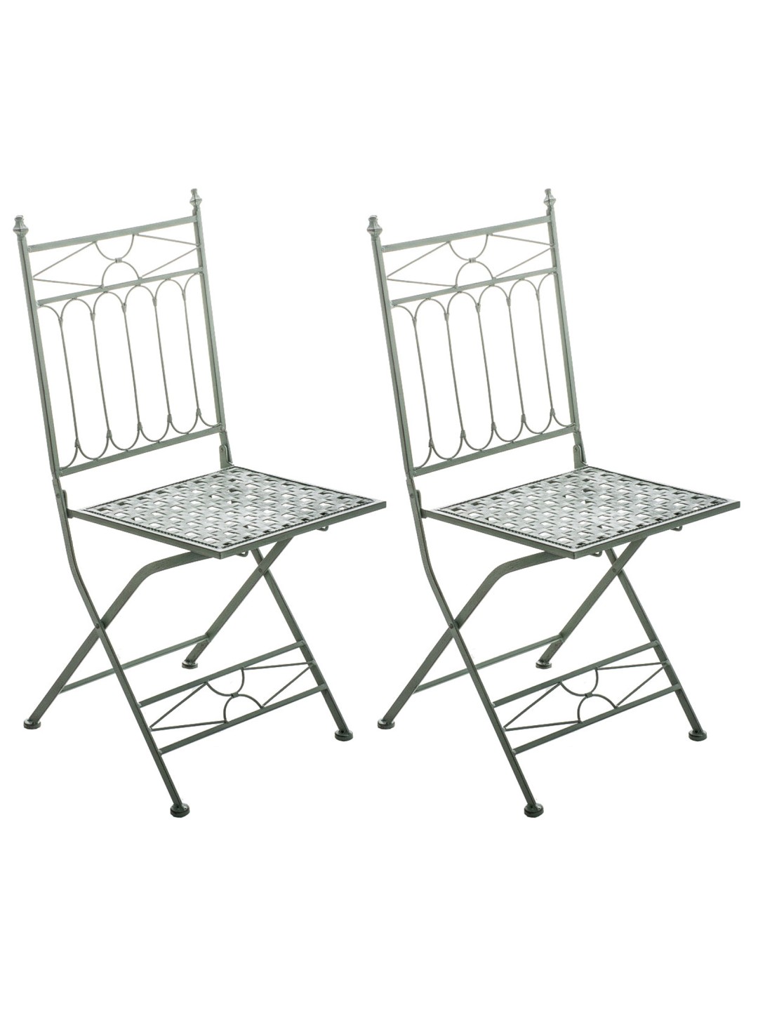 Sada 2 skladacích stoličiek Asina, antická zelená