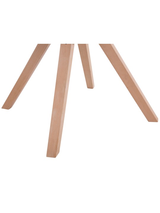 Sada 4 kresiel pre návštevníkov Toulouse látka Square Natura, hnedá