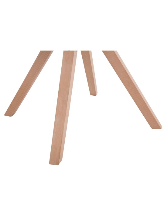 Sada 4 kresiel pre návštevníkov Toulouse látka Square Natura, krémová