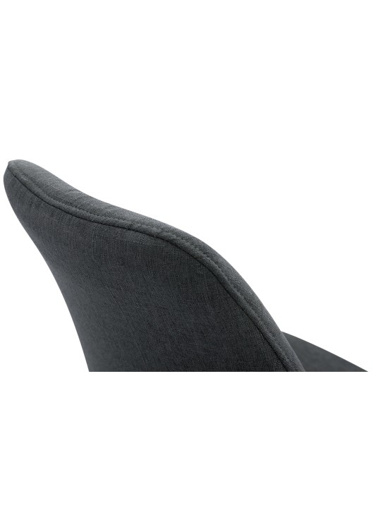 Sada 4 kresiel pre návštevníkov Toulouse látka Square Natura, tmavosivá