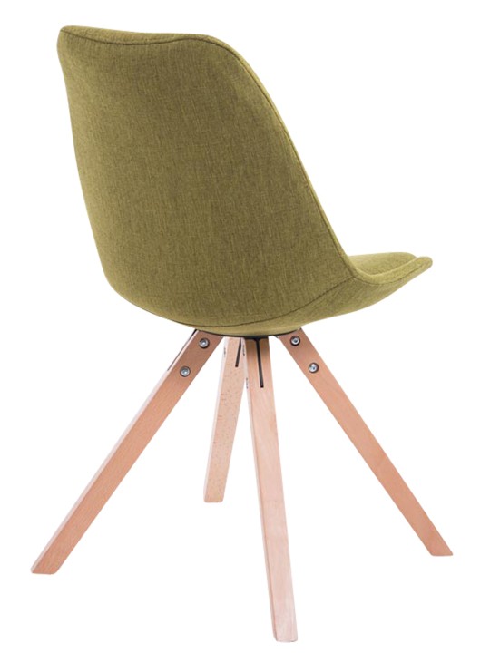 Sada 4 kresiel pre návštevníkov Toulouse látka Square Natura, zelená