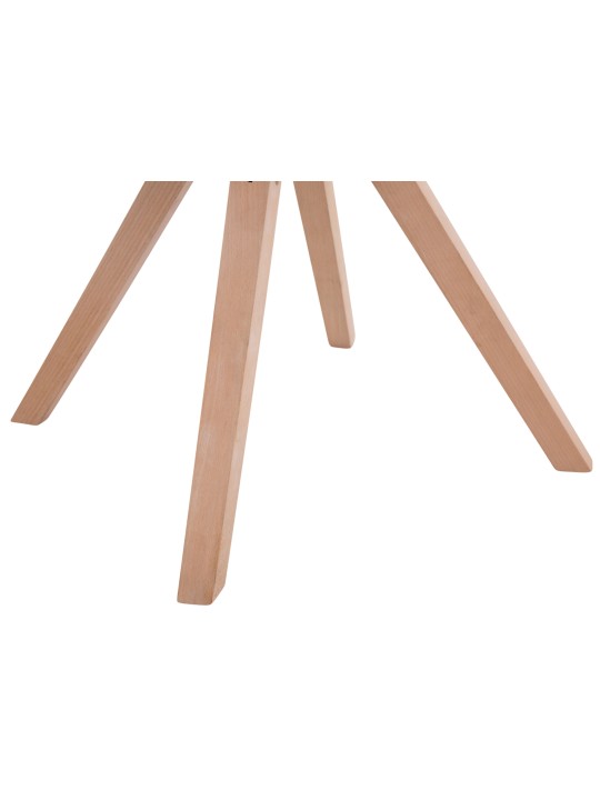 Sada 4 kresiel pre návštevníkov Toulouse látka Square Natura, šedohnedá