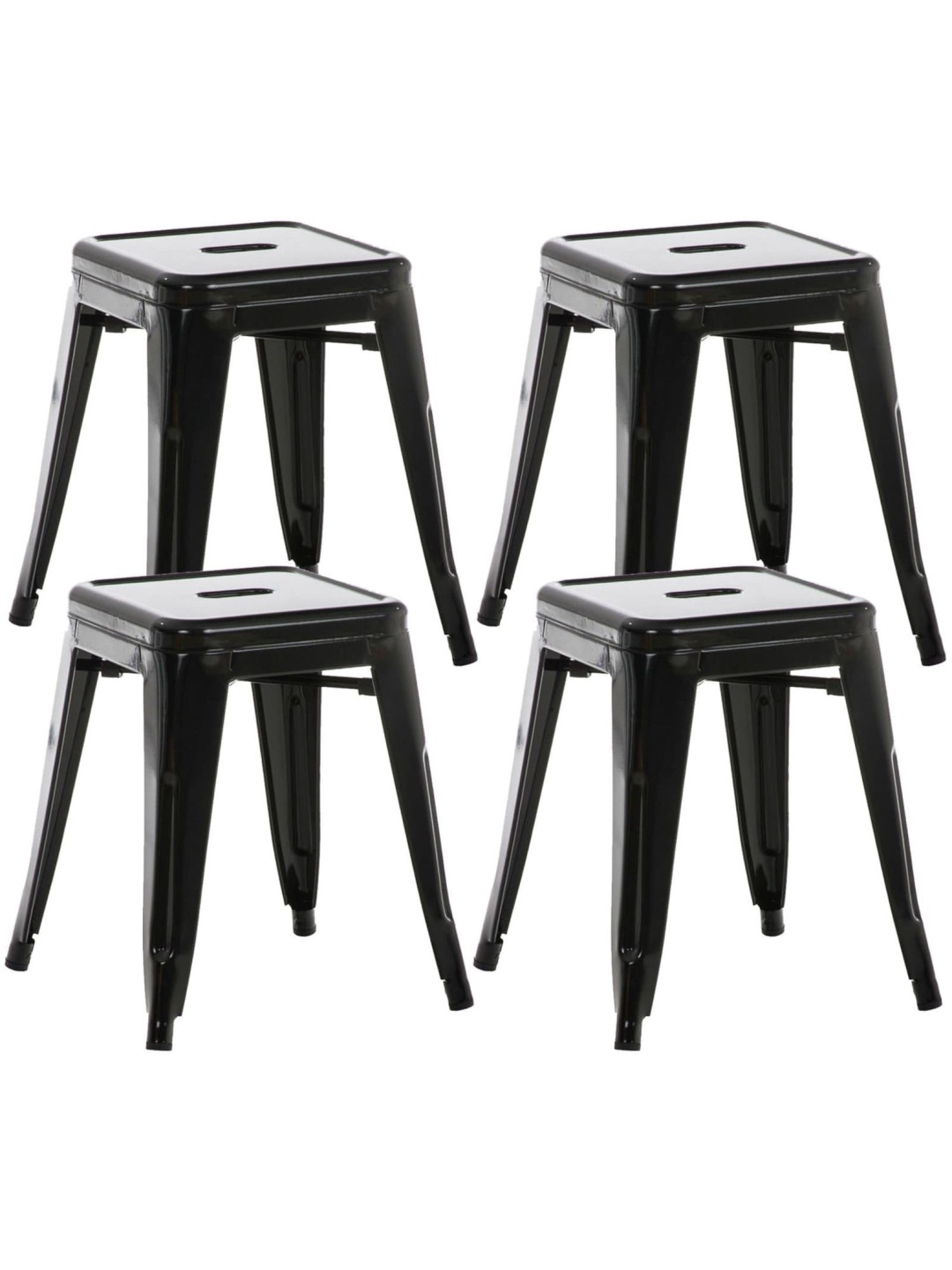 Sada 4 ks taburetiek Armin, čierna