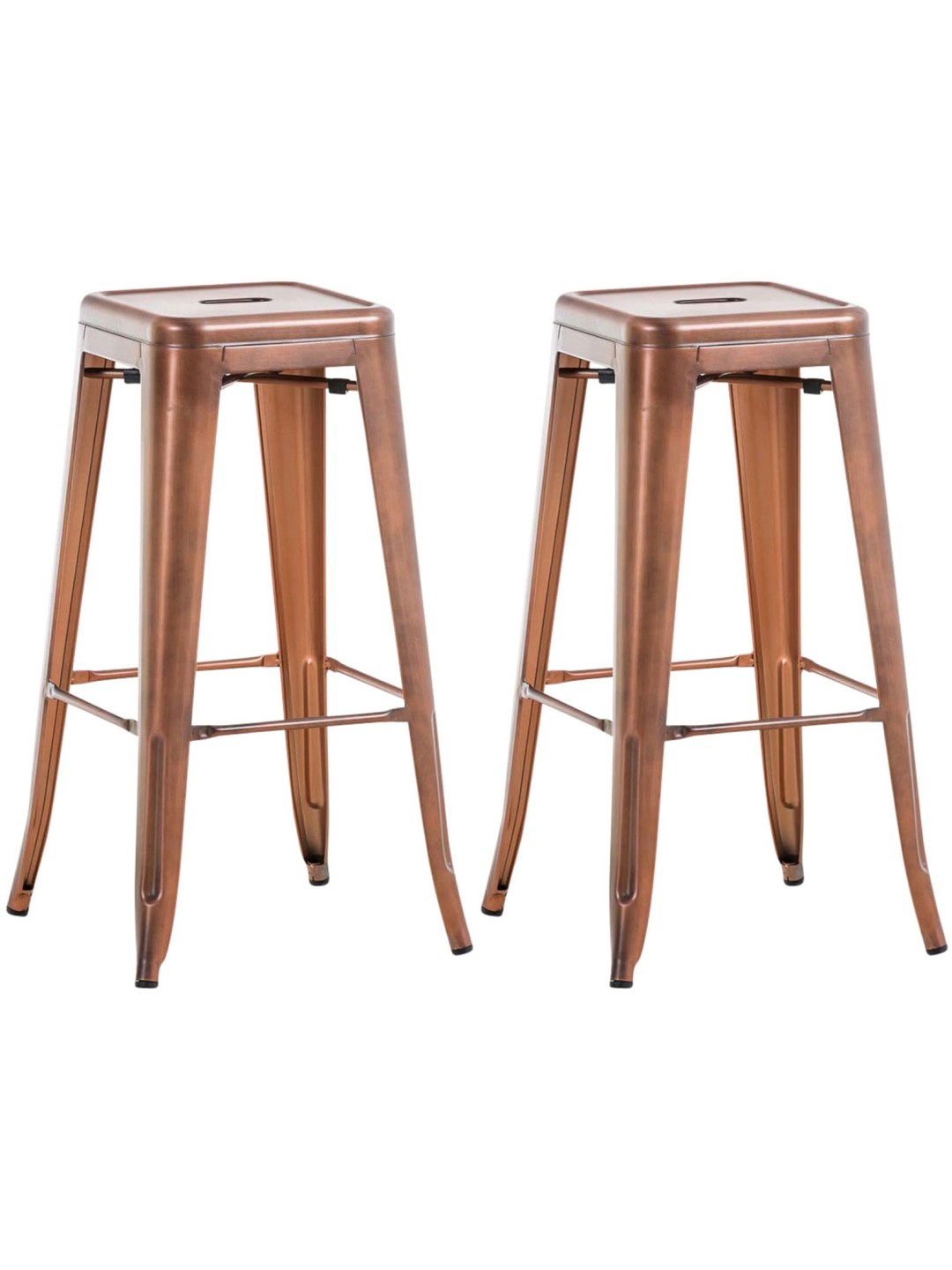 Sada 2 barových stoličiek Joshua V2, medená