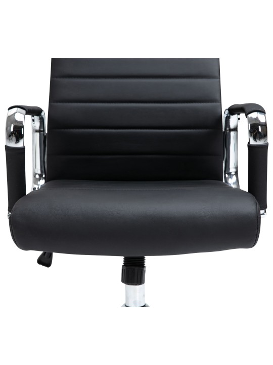 Kancelárske kreslo Columbus pravá koža, čierna