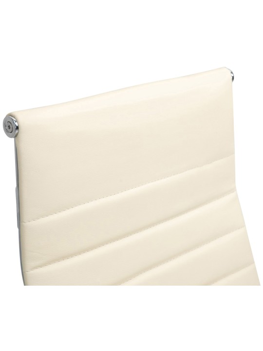 Kancelárske kreslo Columbus pravá koža, krémová