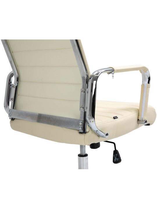 Kancelárske kreslo Columbus pravá koža, krémová