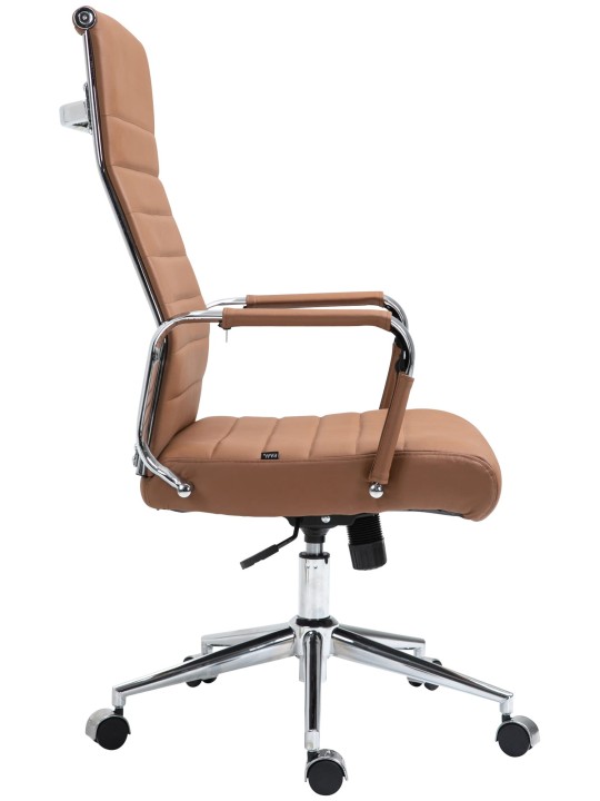 Kancelárske kreslo Columbus pravá koža, svetlohnedá Kancelárske kreslo Columbus pravá koža, svetlohnedá