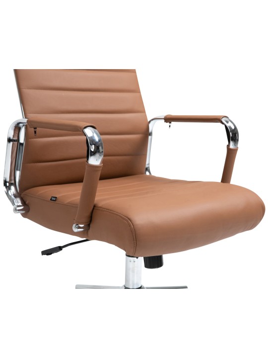 Kancelárske kreslo Columbus pravá koža, svetlohnedá Kancelárske kreslo Columbus pravá koža, svetlohnedá