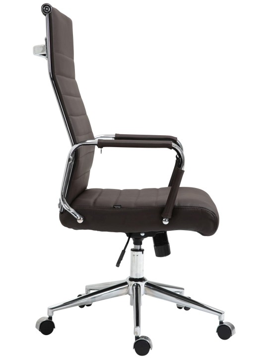 Kancelárske kreslo Columbus pravá koža, hnedá