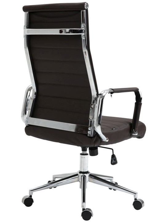 Kancelárske kreslo Columbus pravá koža, hnedá