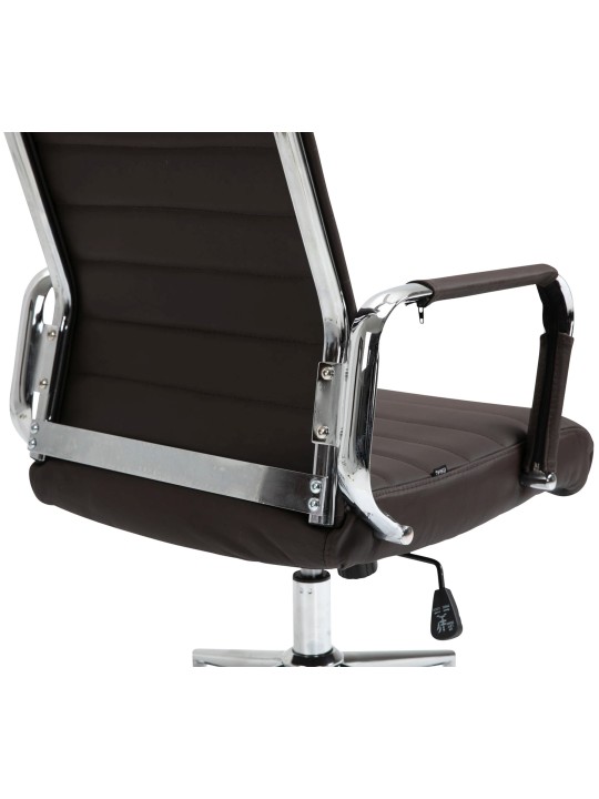 Kancelárske kreslo Columbus pravá koža, hnedá