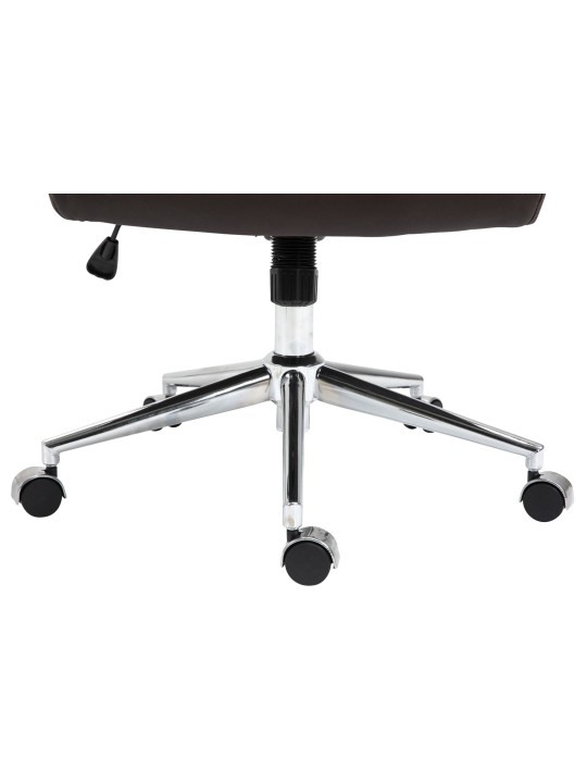 Kancelárske kreslo Columbus pravá koža, hnedá