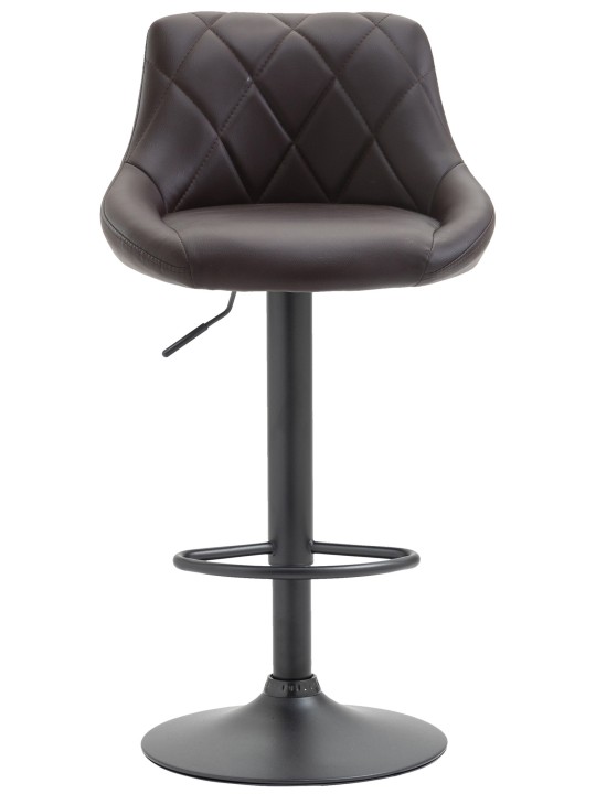 Barová stolička Lazio z umelej kože, hnedá