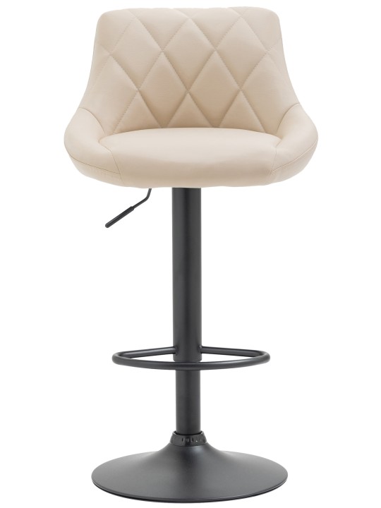 Barová stolička Lazio z umelej kože, krémová