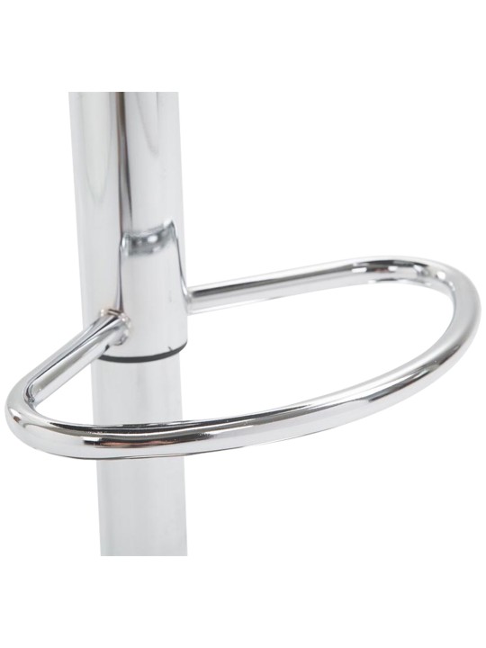 Barová stolička Lazio umelá koža chróm, čierna