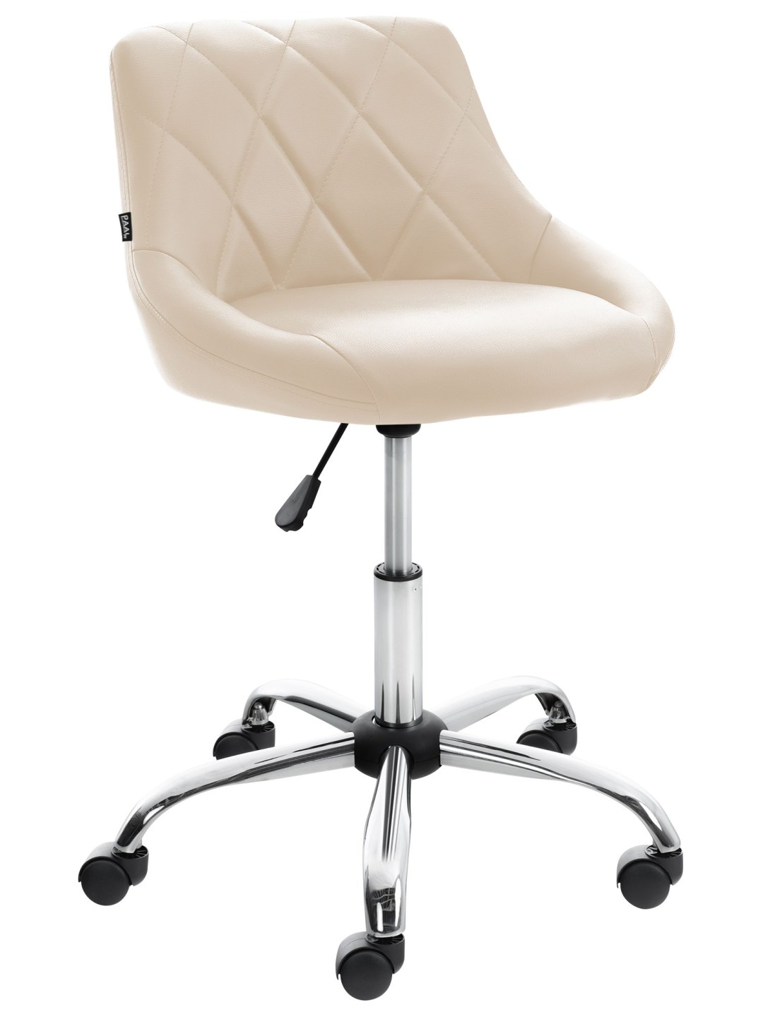 Pracovná stolička Lazio z umelej kože, krémová