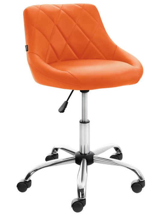 Pracovná stolička Lazio z umelej kože, oranžová