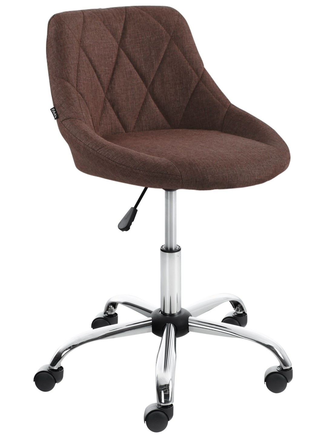 Pracovná stolička Lazio látka, hnedá