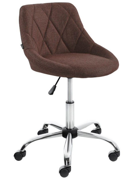 Pracovná stolička Lazio látka, hnedá
