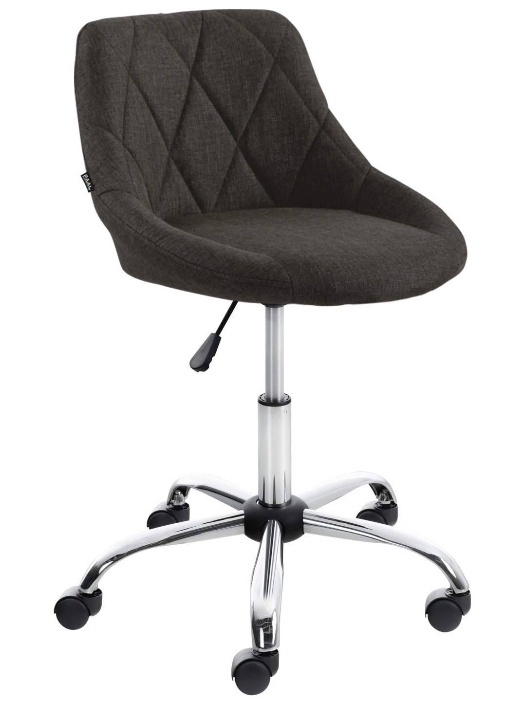 Pracovná stolička Lazio látka, tmavosivá