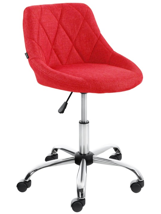Pracovná stolička Lazio látka, červená