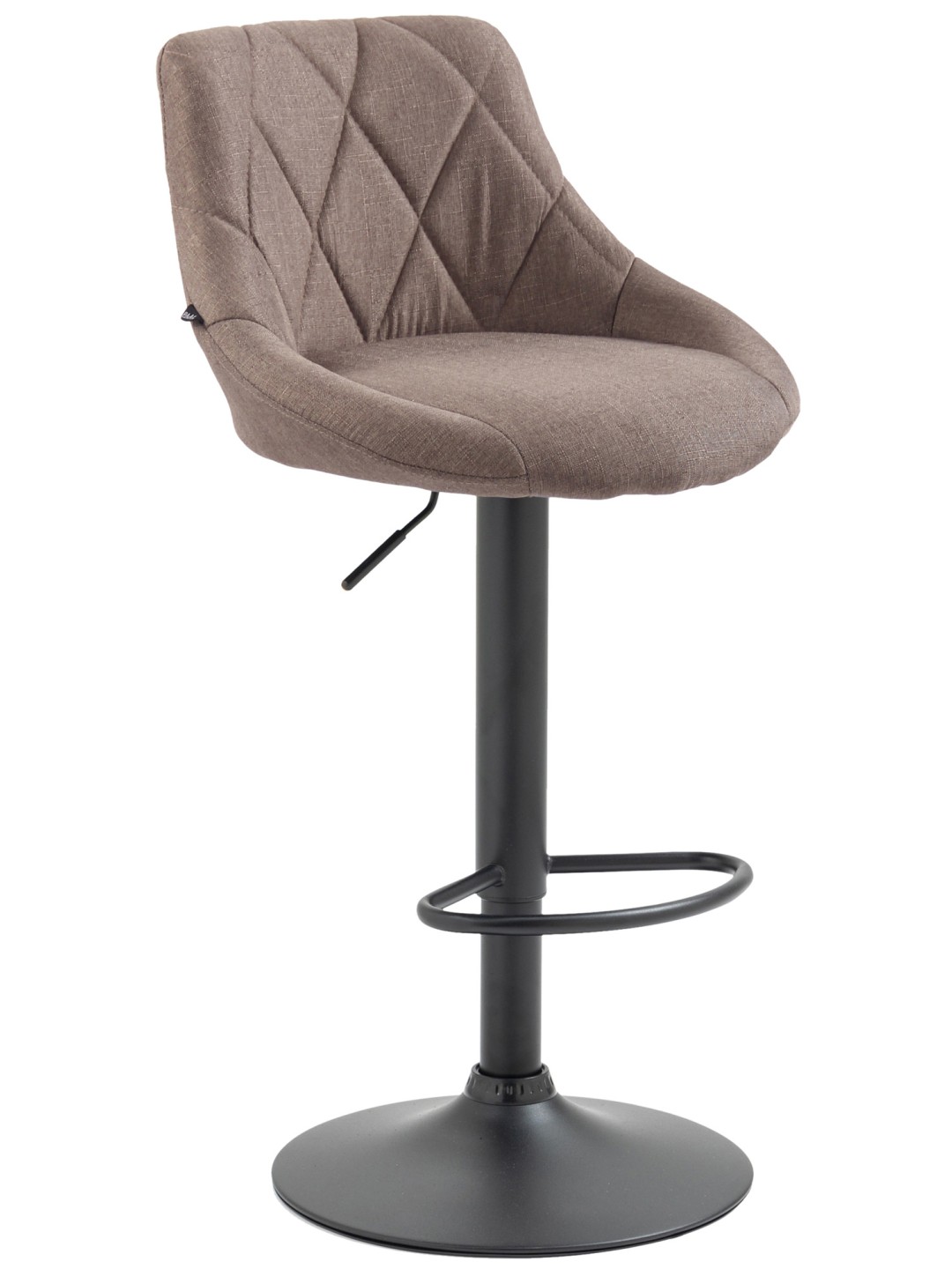 Barová stolička Lazio látka, šedohnedá