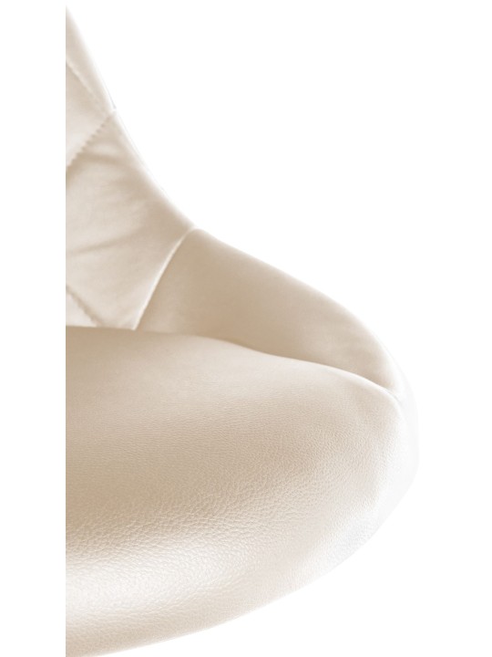 Pracovná stolička Lazio z umelej kože, krémová