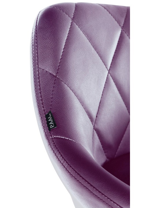 Pracovná stolička Lazio z umelej kože, fialová