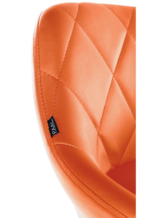 Pracovná stolička Lazio z umelej kože, oranžová