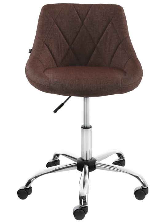 Pracovná stolička Lazio látka, hnedá