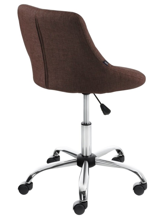 Pracovná stolička Lazio látka, hnedá