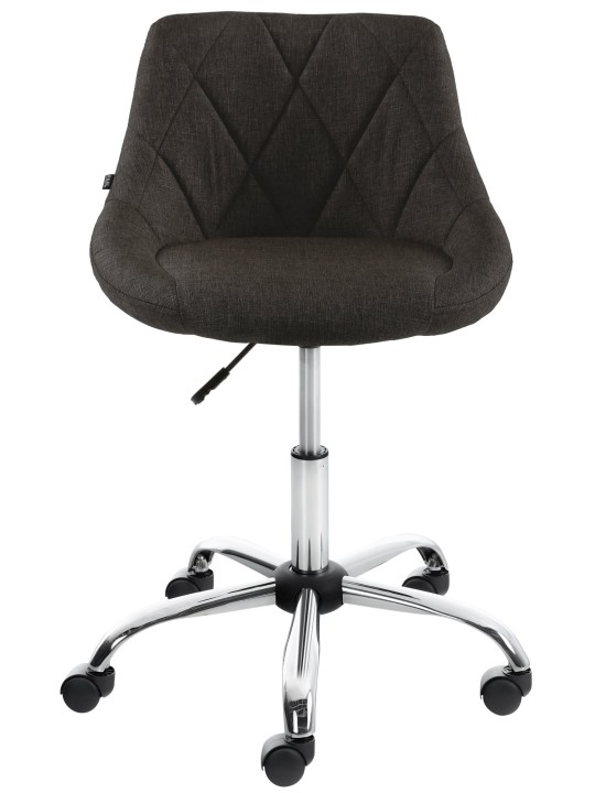 Pracovná stolička Lazio látka, tmavosivá