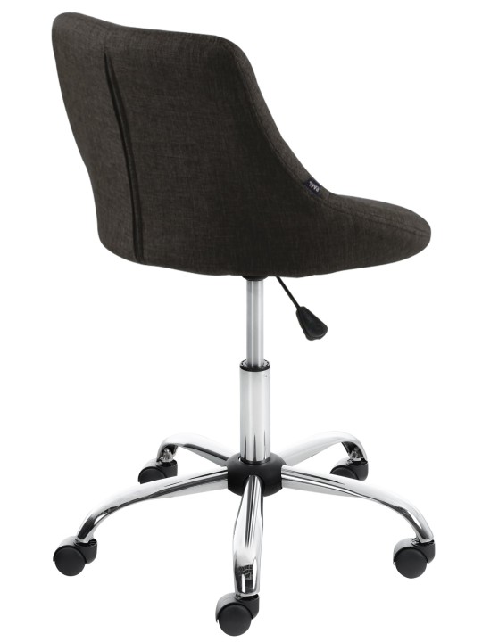 Pracovná stolička Lazio látka, tmavosivá