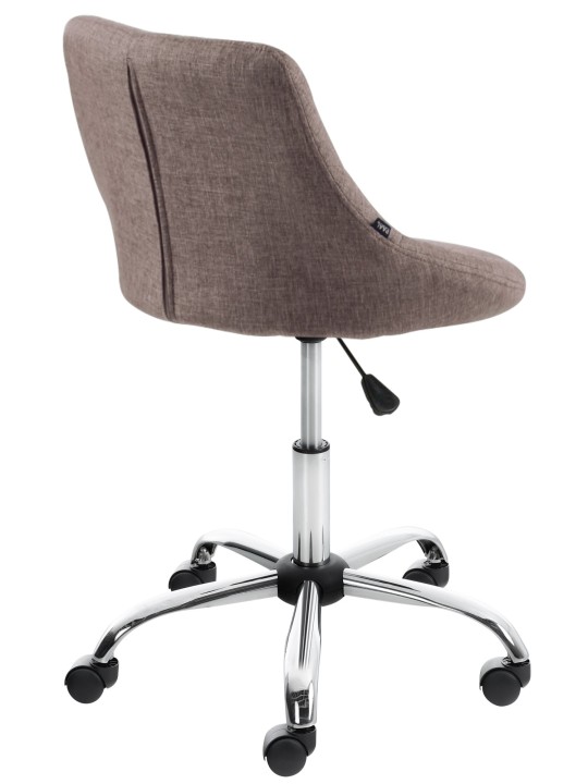 Pracovná stolička Lazio látka, šedohnedá
