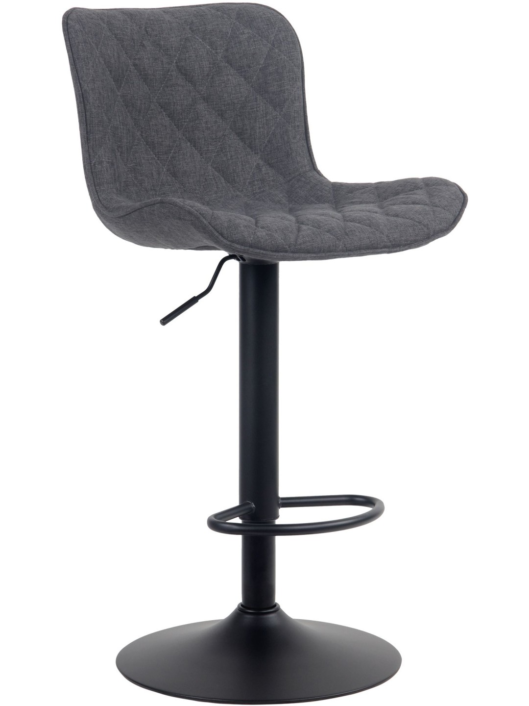 Barová stolička Emma látka, čierna