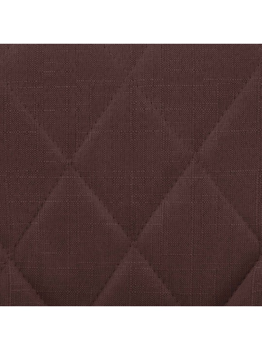 Barová stolička Lazio látka chróm, hnedá