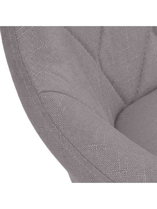 Barová stolička Lazio látka chróm, sivá